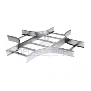 Х-ответвитель 80х200 R300, цинк-ламельный
