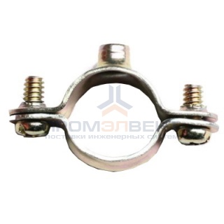 Хомут стальной с внутренней резьбой М6, д.32мм