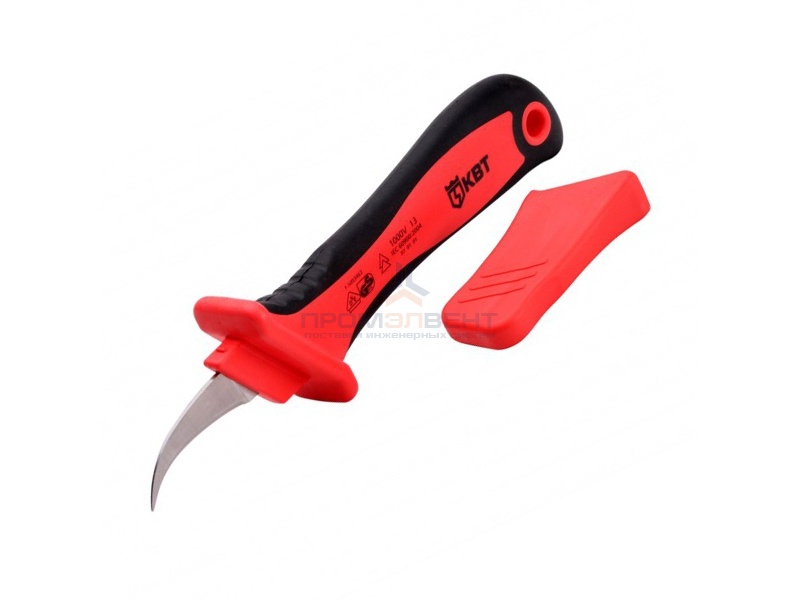 Нож монтерский изолированный до 1000В изогнутое лезвие НМИ-03 КВТ
