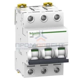 Автоматический выключатель Schneider Electric Acti 9 iC60N 3П 6A 6кА C (автомат)