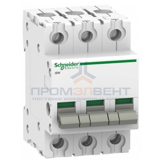 Выключател нагрузки iSW Acti 9 Schneider Electric 3П 63A (модульный рубильник)