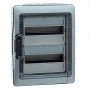 Бокс Legrand Plexo IP65 накладной на 24 (2х12) модуля с шинами N+PE с прозрачной дверью