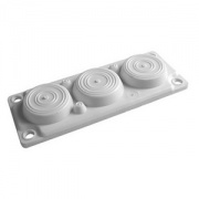 Кабельный ввод, пластик V0 UL94, IP65,  +130 - 40, 6 отверстий