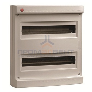 Щиток настен. без дверцы 36мод., IP40, серый, с усил. клеммн.блоком в компл. 2х87312