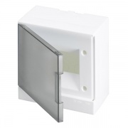 ABB Basic E Бокс настенный 6М серая прозрачная дверь (с клеммами)