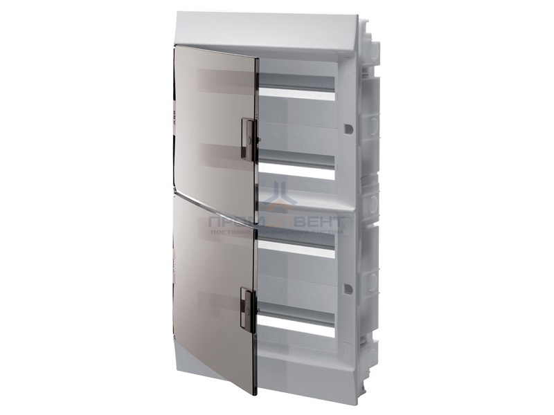 Бокс в нишу ABB Mistral41 72М прозрачная дверь c клеммным блоком