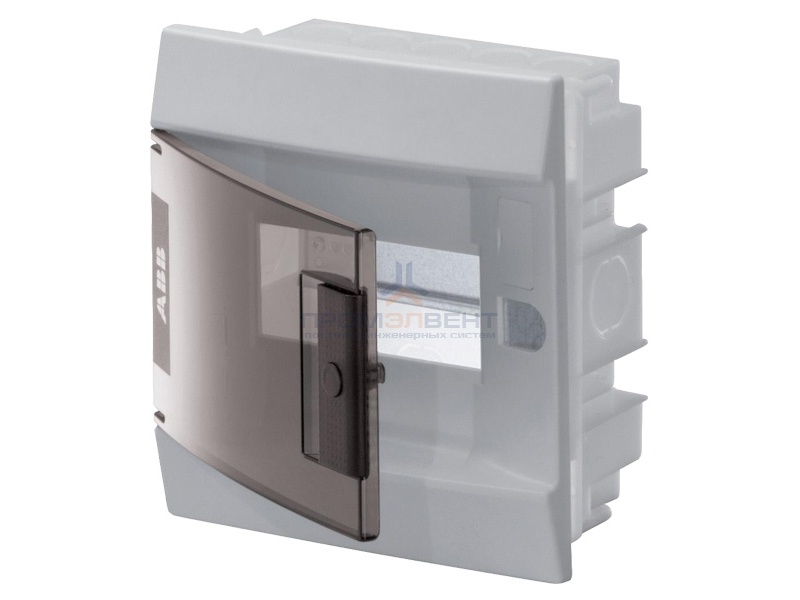 Бокс в нишу ABB Mistral41 6М прозрачная дверь c клеммным блоком