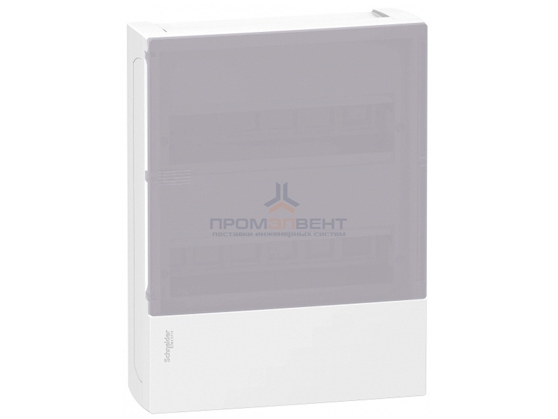 Бокс навесной Schneider Electric Mini Pragma 24 модуля с дымчатой дверью с клемниками N+PE