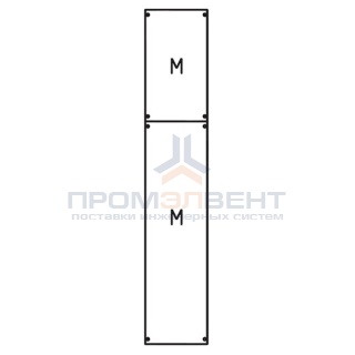 Панель с монтажной платой 1ряд/8 реек