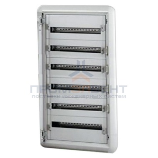 Шкаф металлический Legrand XL3 160 в нишу на 144 (6х24) модулей с шиной без двери