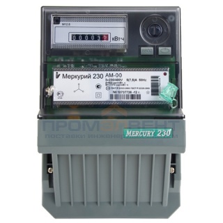 Электросчетчик Меркурий-230 5-7,5А 57,7/100В Кл.т.0,5 1тариф мех. Акт. Тр-го вкл.